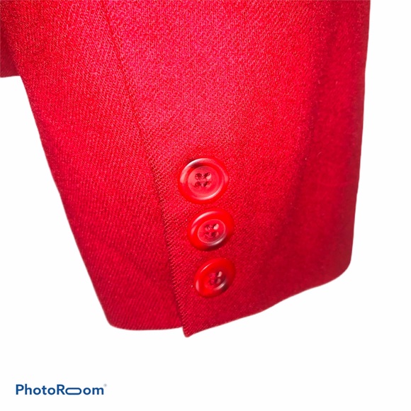 PENDLETON | Vintage Virgin Wool Red Blazer Jacket - Picture 4 of 7